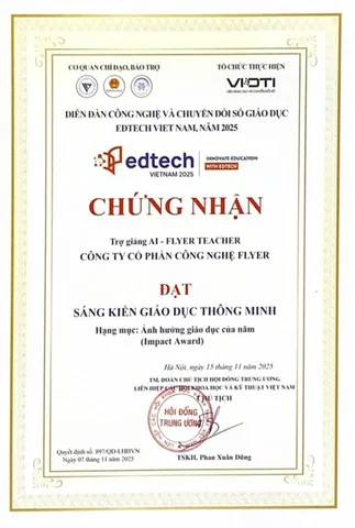 Chứng nhận EdTech Việt Nam 2025